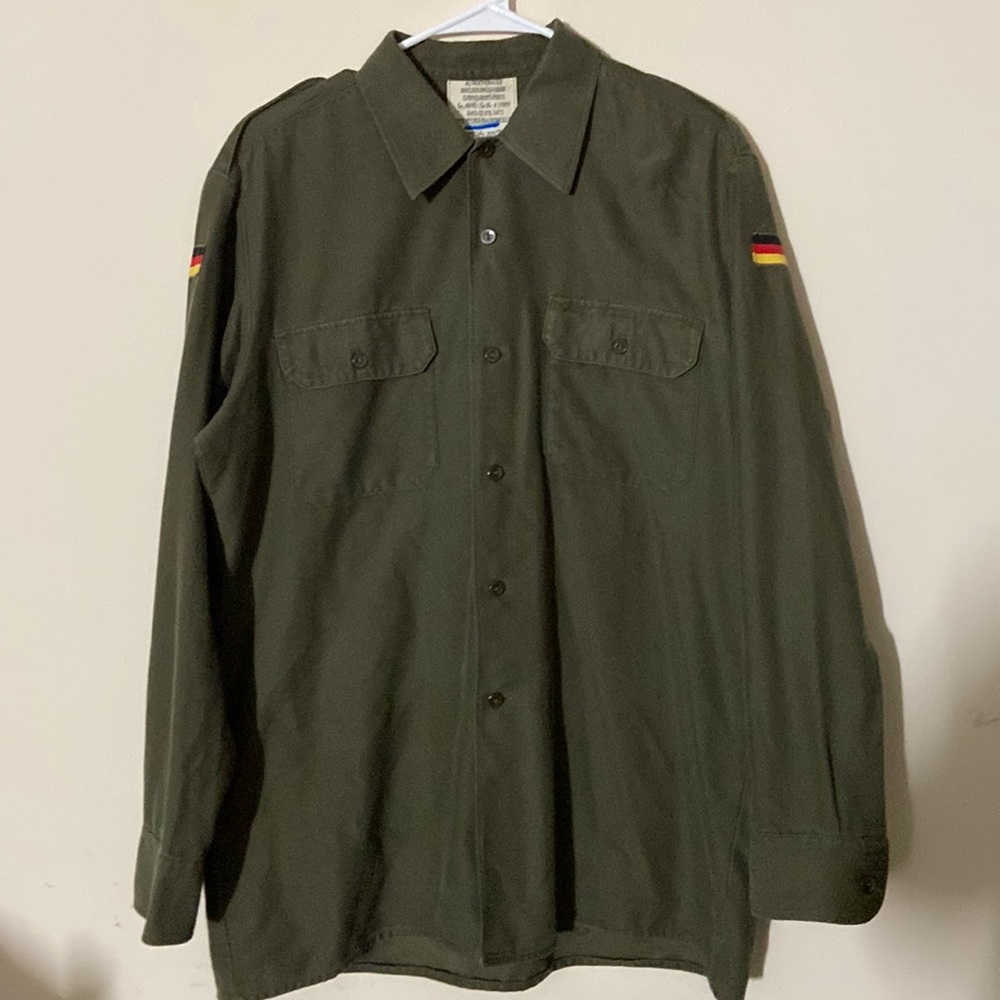 Vintage Post WW2 (1989) German Army Button Up